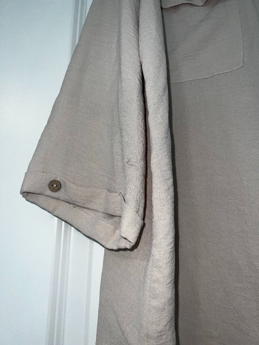 💕 Bsubseach Women’s Modern Beach Cover-Up – Apricot (XXL), Like New 💕 - Picture 3 of 4